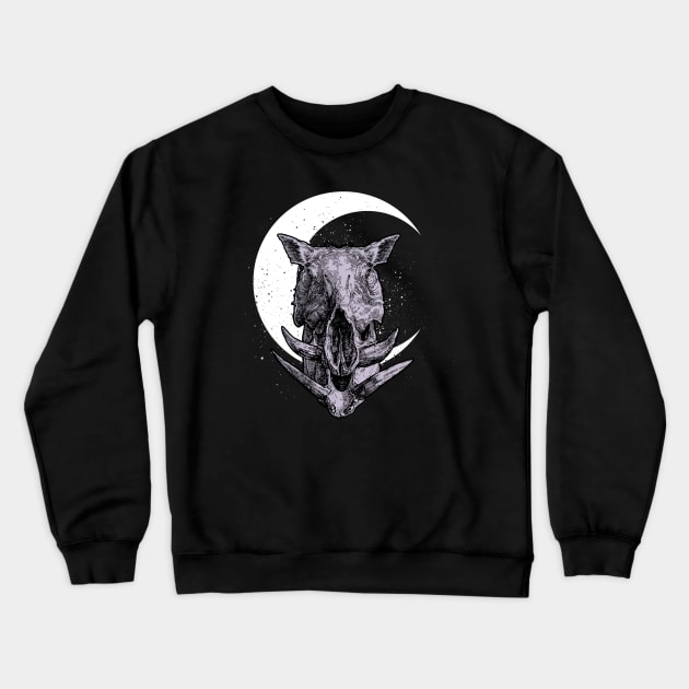Boar night Crewneck Sweatshirt by akawork280